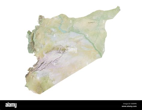 Syria, Relief Map Stock Photo - Alamy