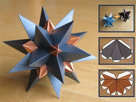 Origami Icosahedron Single Sheet - Origami