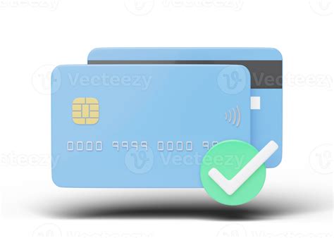 Credit card mockup floating with payment approved isolated on ...