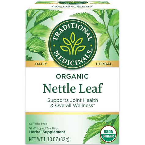 Traditional Medicinals Tea, Organic Nettle Leaf, Tea Bags, 16 Count - Walmart.com