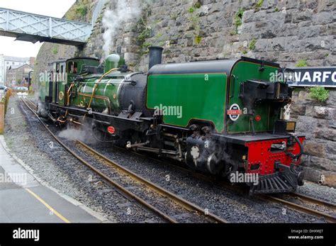 Steam engine WHR Welsh highland railway Caernarfon Station North Stock ...