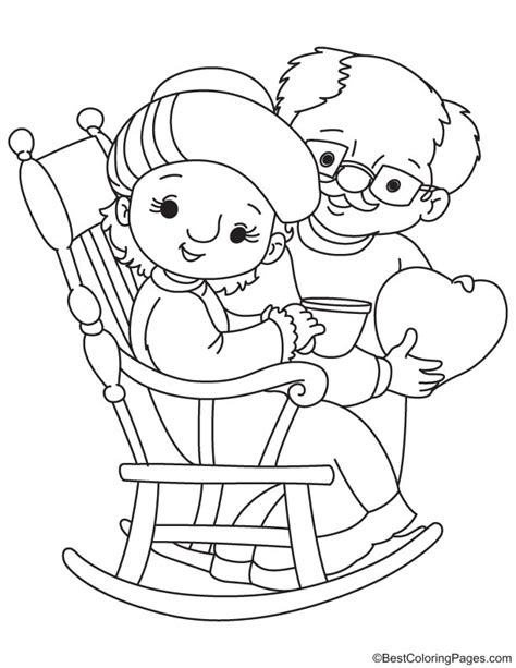 Bluey Grandparents Coloring Pages