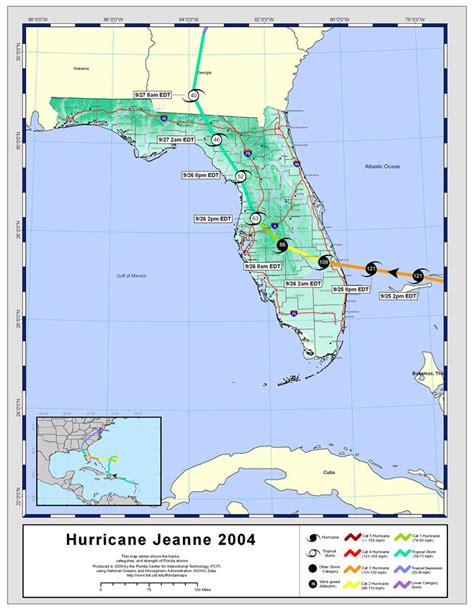 Storm Tracks by Name: Hurricane Jeanne, 2004