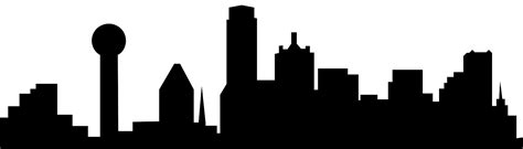 Dallas Skyline Silhouette | Free vector silhouettes