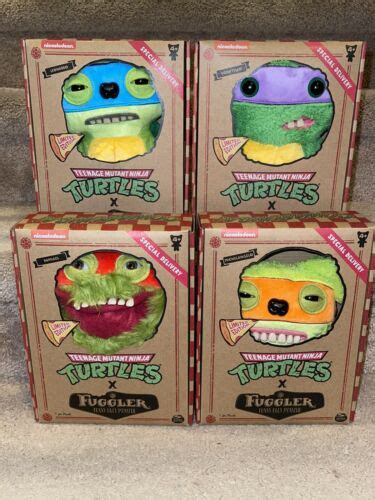 Fuggler TMNT Teenage Mutant Ninja Full Set Of 4 Donatello Leonardo Raphael Mikey | eBay