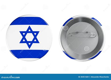 Badges with Israel flag stock illustration. Illustration of land - 30451684