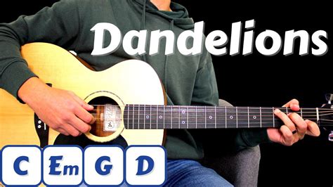 How to play Dandelions by Ruth B. // Guitar Tutorial - EASY Guitar ...