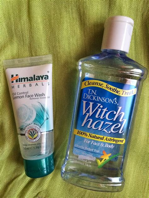 Skin care for combination/oily skin: Himalaya Herbals facial wash + witch hazel - Beauty ...