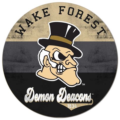 Wake Forest Demon Deacons 20'' x 20'' Retro Logo Circle Sign