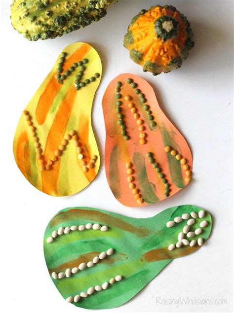 DIY gourd fall kids craft | Fall crafts for kids, Harvest crafts for kids, November crafts preschool