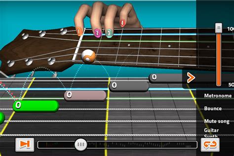 GuitarBots online learning game is played with any real guitar