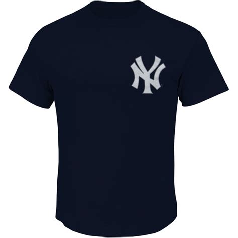 Men's New York Yankees Majestic Navy New Wordmark T-Shirt