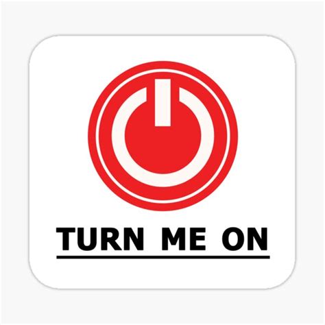 "Turn Me On, Please..." Sticker for Sale by Beijo-Vertical | Redbubble