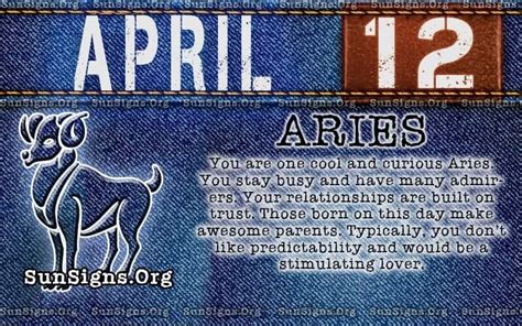 April 12 Zodiac Horoscope Birthday Personality - SunSigns.Org