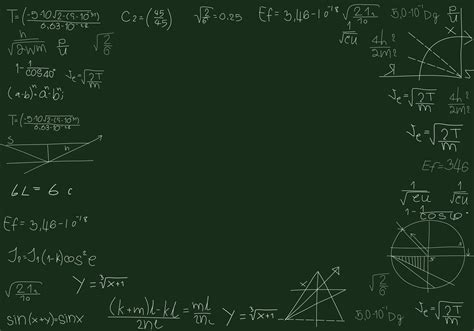 handgetekende wiskundige formule en scheikunde formule, wiskunde ...