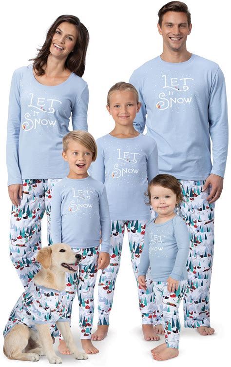 Let it Snow Matching Family Pajamas | Pajamagram | Family pajama sets, Matching family outfits ...