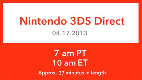 Nintendo Direct live stream: April 17, 2013 - Gematsu