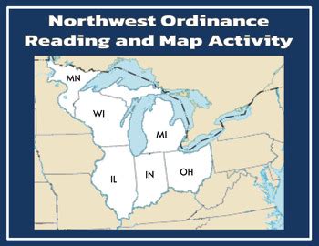 Northwest Ordinance of 1787 Reading and Map Activity by TxMAP Teacher