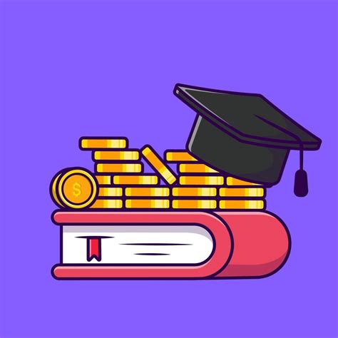 Scholarship Cartoon Vector Icons Illustration. Flat Cartoon Concept ...