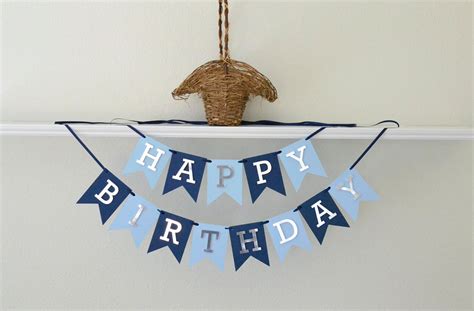 First Birthday Banner Boy First Birthday Decor Boy 50th - Etsy