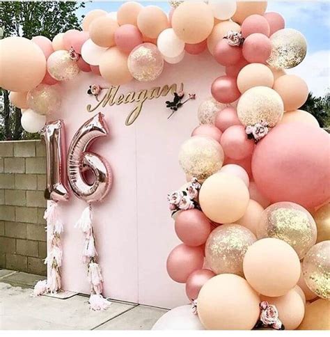 Organic Balloons Garland Half Arch and balloons wall backdrop decoration