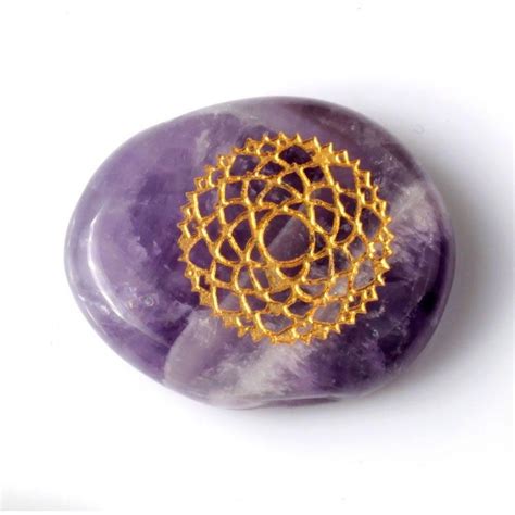 Purple Amethyst Chakra Disc-ToShay.org | Crystal healing stones ...