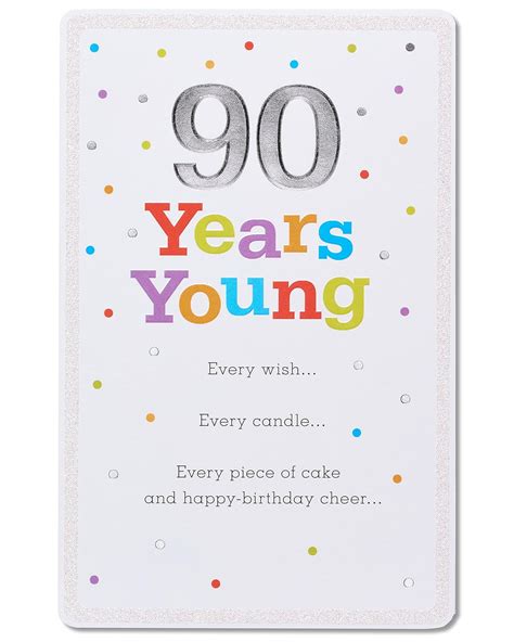 American Greetings 90th Birthday Card with Glitter: Amazon.in: Office Products