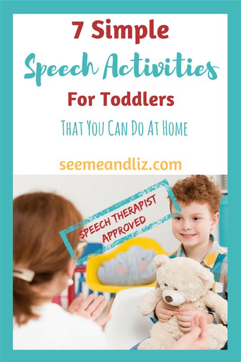 Speech Therapy Activities For Toddlers You Can Do At Home! | Speech ...