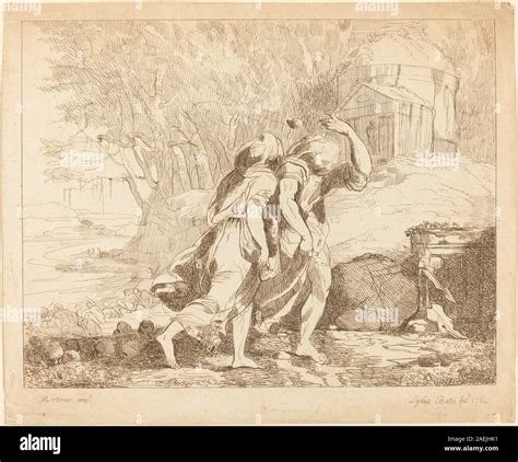 Lydia Bates, Two Fleeing Figures (Atlanta and Hippomenes), 1784 Two ...