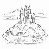 Sandcastle Coloring Pages – Coloring Corner sketch template