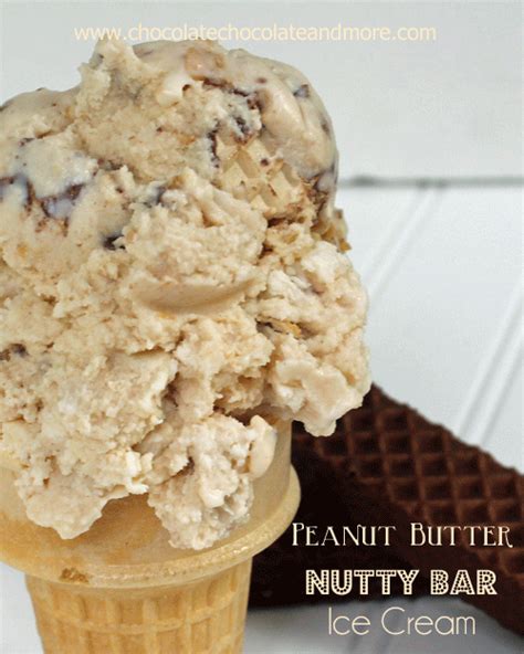 Peanut Butter Nutty Bar Ice Cream - Chocolate Chocolate and More!