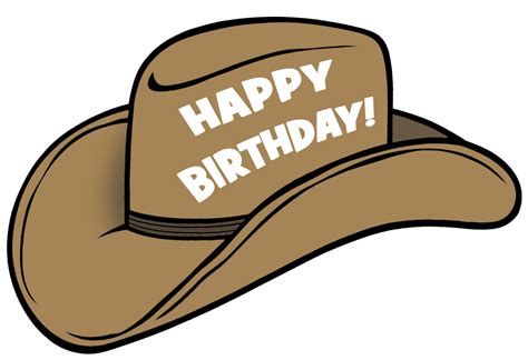 Best Birthday Hat Png #3573 - Clipartion.com | Happy birthday cowboy ...