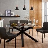 Dunelm Xavi 6 Seater Rectangular Dining Table, Oak Black - ShopStyle