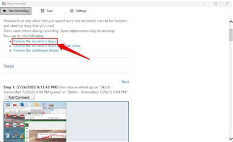 How to Use Steps Recorder When Troubleshooting Windows