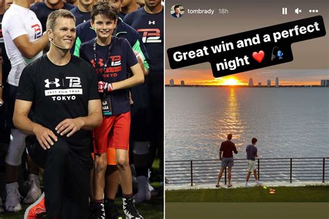 Tom Brady Celebrates 'Perfect Night' with Son Jack After Sunday Game