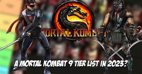 A new Mortal Kombat 9 tier list has been released after nearly 12 years ...