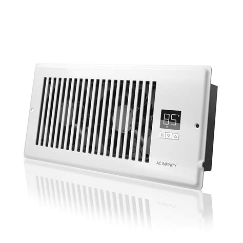 AC Infinity AIRTAP T4, Quiet Register Booster Fan with Thermostat Control. Heating Cooling AC ...