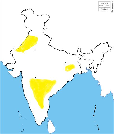 Deccan Plateau In India Physical Map : The deccan plateau is a large plateau in western and ...