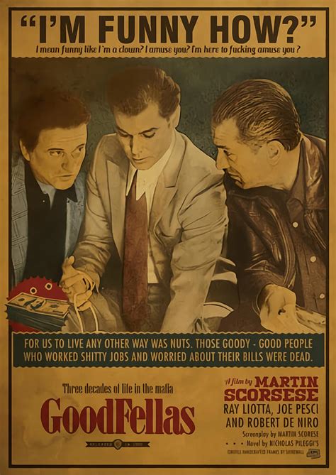 Goodfellas Poster Canvas Print Painting by Joel Roxanne - Fine Art America