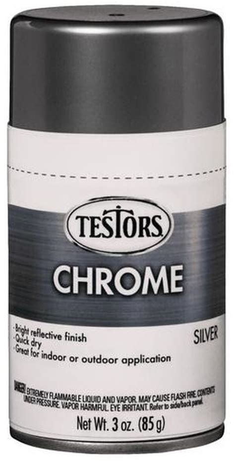 TESTORS Chrome Silver Auto Enamel Spray Paint - Walmart.com - Walmart.com