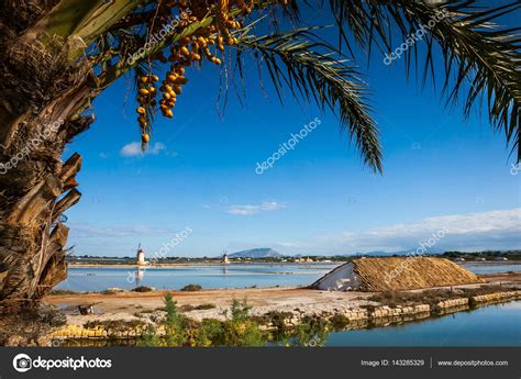 Marsala, Trapani, Sicily, Italy - old windmill and saltwork — Stock Photo © robertonencini ...