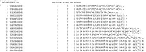 Interpretation of state vector - Structural Analysis - NREL Forum