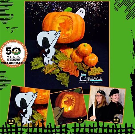 Snoopys' Woodstock Carving - The Great Pumpkin - CakesDecor