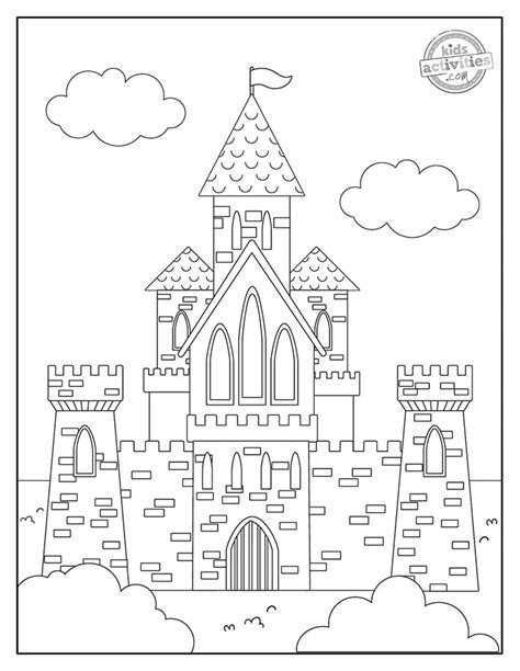 Free Castle Coloring Pages for Kids to Color | Kids Activities Blog