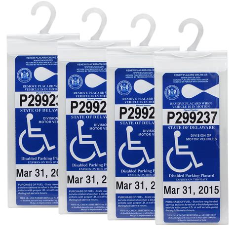 Printable Handicap Parking Permit