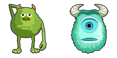 Mike Wazowski-Sulley Face Swap Meme Cursor - Sweezy Custom Cursors