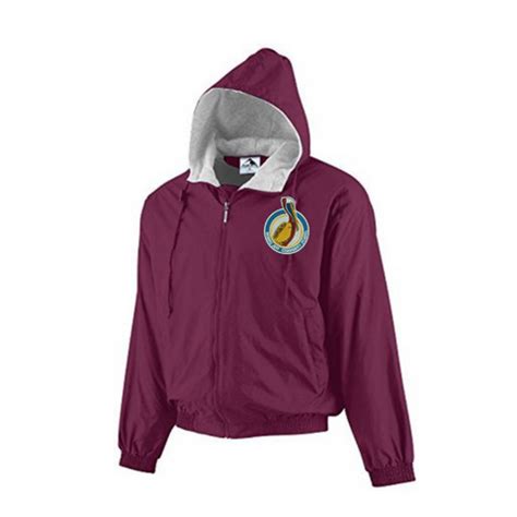 Morris Jeff Community School Maroon Hooded Jacket - Poree's Embroidery