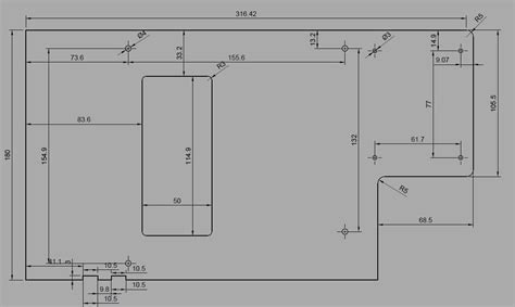 I need help for dimensions between holes on miniITX motherboard and ...