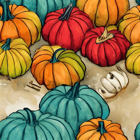 Fall Pumpkins Pattern · Creative Fabrica