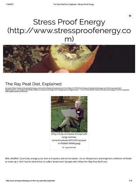 The Ray Peat Diet, Explained – Stress Proof Energy